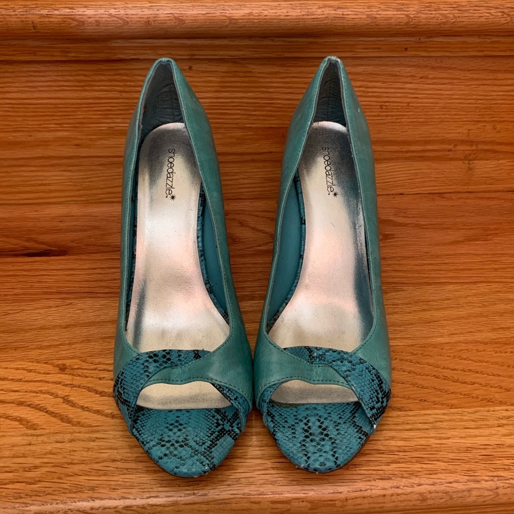 Blue vintage shoe